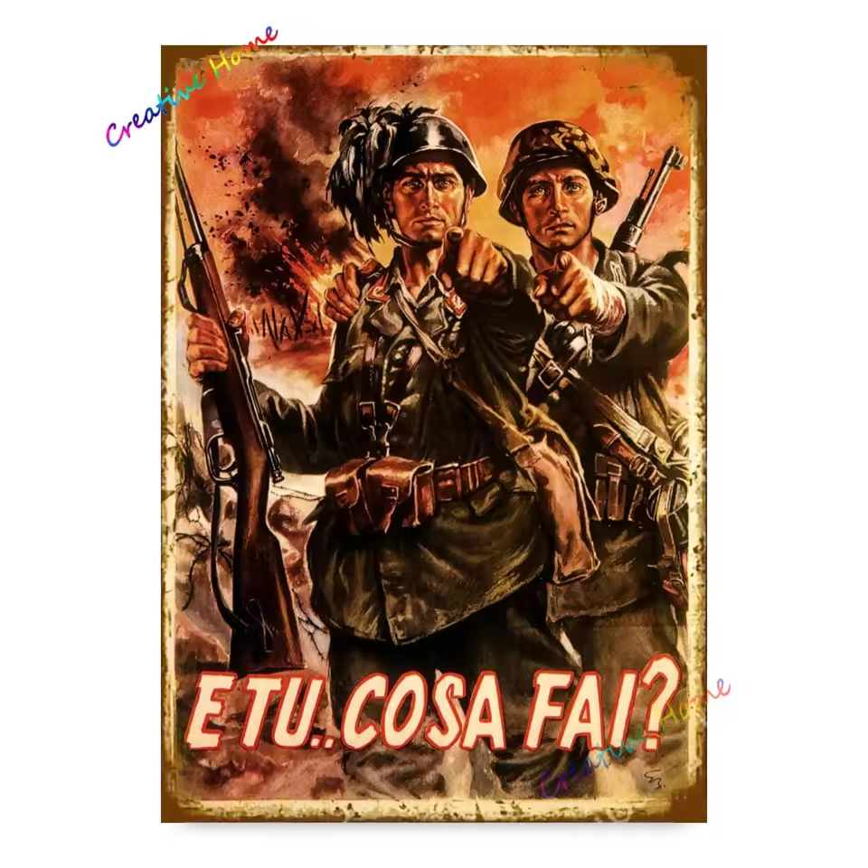 German/Italian WW2 Poster