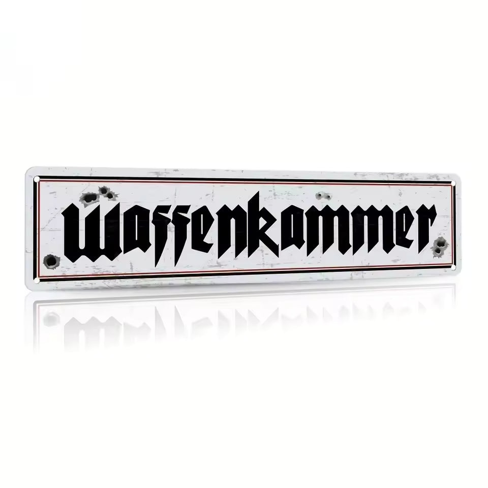 German Armory Sign
