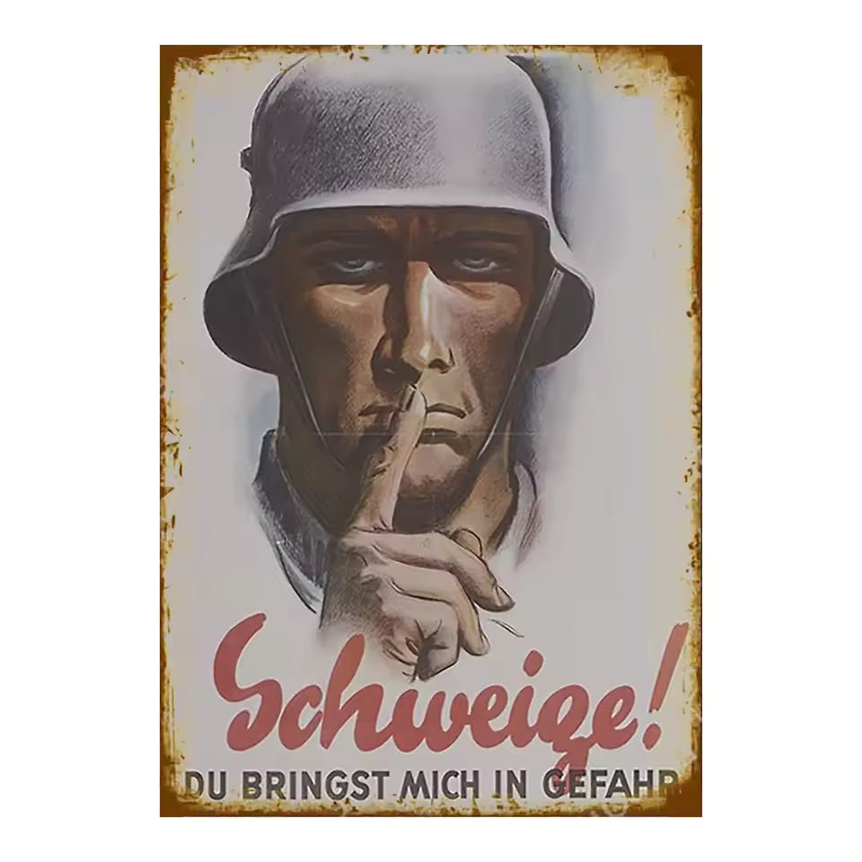 Schweigt Keep Quiet Poster
