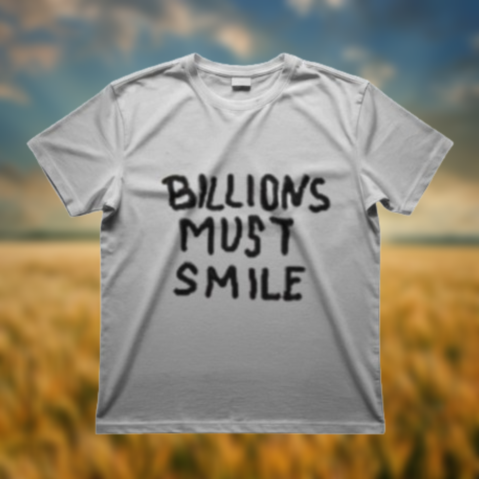 Billions Must Smile T Shirt